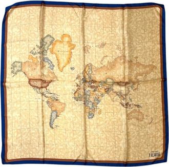 Alviero Martini 1A Classe Geo Classic Foulard - Dames - Zijden sjaals - Veelkleurig - ONE Size - Accessoires