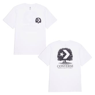 Converse T-Shirt CONVERSE MENS CONVERSE TREE T-SHIRT, Herren, Gr. XL, weiss (wei&szlig;), Obermaterial: 100% Baumwolle, Shirts T-Shirt