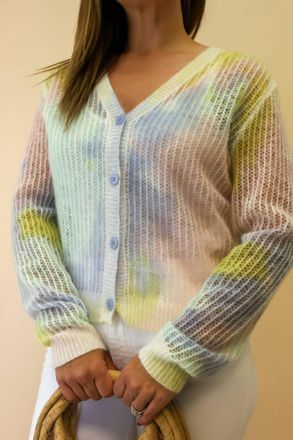 27 Miles Malibu Cali Cashmere Sweater In Cotton Candy