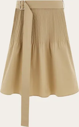 Ferragamo Women Skirt with micro detail Beige