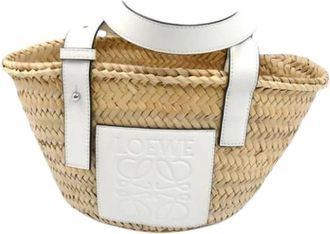 Loewe Pre-owned Tote Bags, female, White, Size: ONE SIZE Pre-owned Basket Handbag
