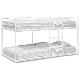 Berkfield Home Bunk Bed without Mattress White 80x200 cm Steel