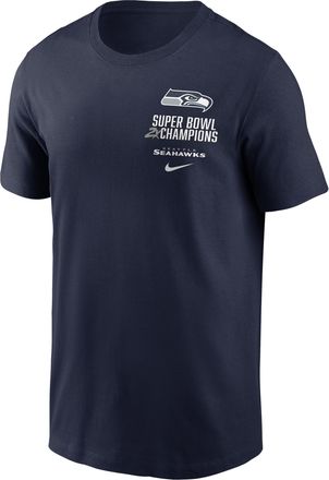 Nike Seattle Seahawks Super Bowl LX Champions Downtown Ring Club Nike Mens NFL T-Shirt in Blue | N19941S78X-DSH