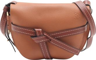 Loewe Pre-owned Loewe Small Gate Leather Crossbody Bag Ladies SJZW7V3VN9NHR4SB