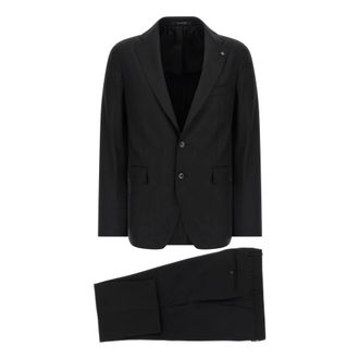Tagliatore Vesuvio Dress - male - Tagliatore - Single Breasted Suits - Black - 2XL - Suits