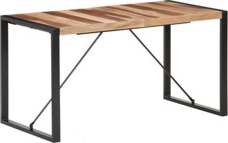 vidaXL Mesa De Comedor Madera Maciza 140x70x75 Cm Vidaxl