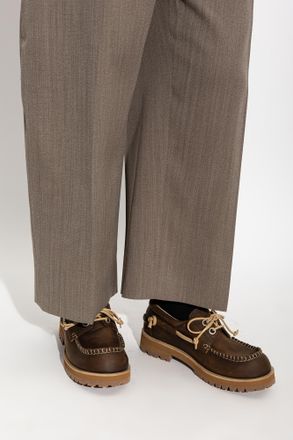 Moschino Leather Shoes, Mens, Brown