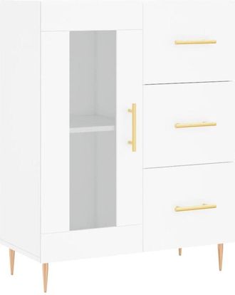 vidaXL Sideboard White 69.5x34x90 cm Engineered Wood Vidaxl