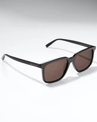Saint Laurent Mens Oversized Square Acetate Sunglasses
