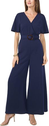 Vince Camuto Plunge V Neck Maxi Jumpsuit