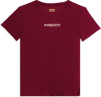 Freddy T-shirt tecnica con spacchi laterali e fit regolare