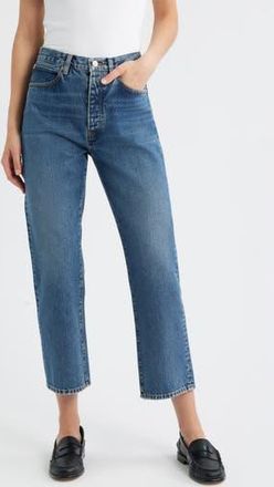 Frame Denim The Vertical High Waist Ankle Relaxed Straight Leg Jeans in Zeta at Nordstrom Rack, Size 31