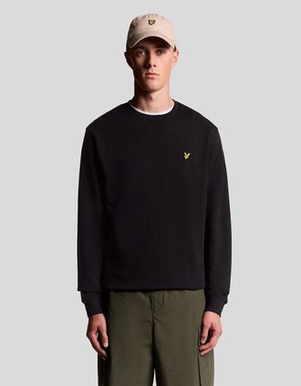 Lyle & Scott Lyle And Scott Mens Cotton Crew Neck Sweatshirt - Black - Size: 40