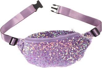 UPKOCH Adjustable Sequin Crossbody Bag with Smooth Zipper Closure Lightweight Chest Phone Bag for Women Casual Travel Shopping Everyday Essentials