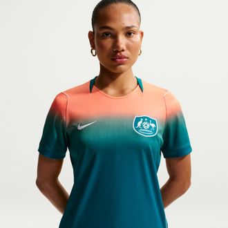 Nike Australia 2026 Stadium Away Nike Womens Dri-FIT Soccer Replica Jersey in Blue | IB4573-367
