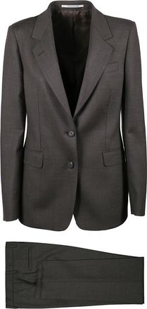 Tagliatore Single-Breasted Wool Suit - Dames - Business pakken - Bruin - M - Wol - Kostuums