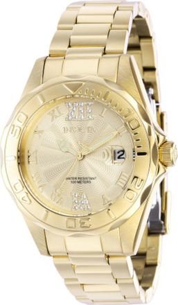 Invicta Pro Diver Quartz Gold Dial Ladies Watch 42739