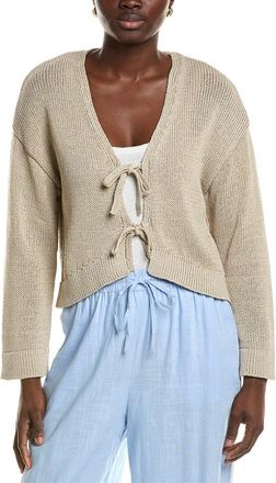 1.State Tie Front Cardigan