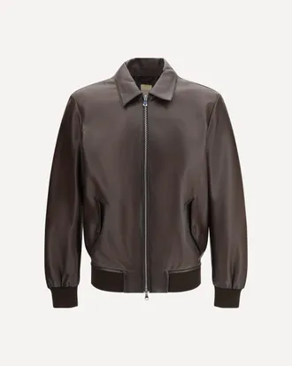 D&acute;Amico Leather Jacket Male 48