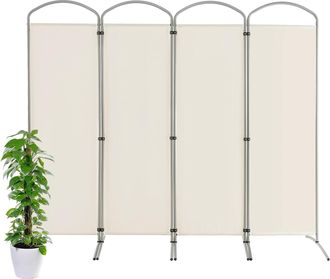 Costway Costway Biombo Separador Plegable De 4 Paneles, Separador De Habitaci&oacute;n, Pantalla De Tela Independiente, Partici&oacute;n De Habitaci&oacute;n, Partici&oacute;n Port&aacute;til P