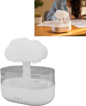 Infinite Humidificador Usb Cloud Con 7 Luces Led Y Pulverizador De Aromaterapia De 200 Ml Para Habitaciones Secas En La Oficina, El Dormitorio Y La Sala De Est