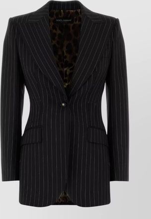 Dolce & Gabbana embroidered wool blazer