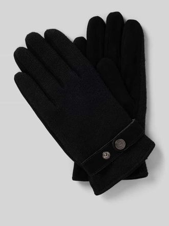 Eem Fashion Handschuhe mit Label-Detail in Black, Gr&ouml;&szlig;e XL