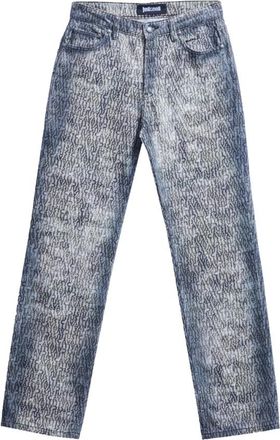 Just Cavalli Regular Jeans Animal - Heren - Regular Fit Jeans - Veelkleurig - W36 - Katoen - Jeans