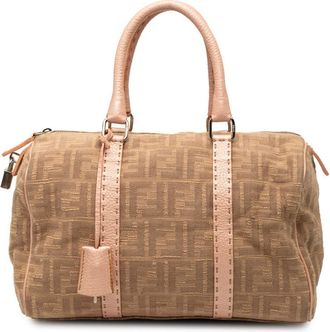 Fendi Pre-owned Fendi Zucca Canvas Selleria Boston Bag Ladies TK9Z3DXHBXHE7LVK
