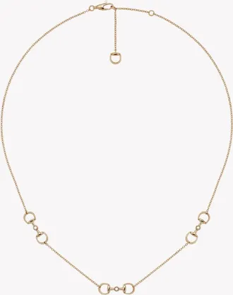Gucci Horsebit Diamond Pendant Necklace - YBB837596001