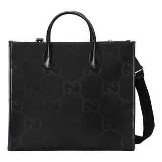 Gucci Jumbo GG Canvas Tote Bag Black 678839-FABRP-1000