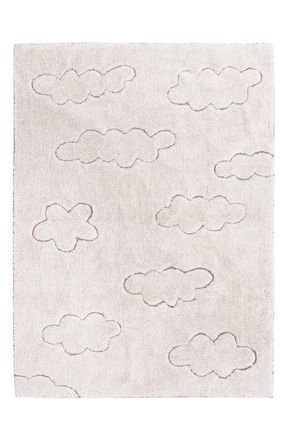 Lorena Canals RugCycled Clouds Washable Cotton Blend Rug in Natural Rugcycled Yarn at Nordstrom, Size 48X63