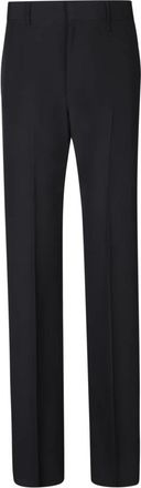 Givenchy Wollen Tailored Broek - Heren - Straight fit broeken - Zwart - M - Wol - Broeken