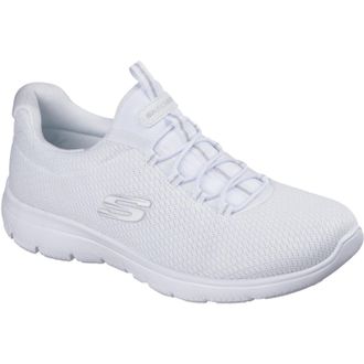 Skechers Summits Zomer Blush Textiel Dames Witte Sneakers