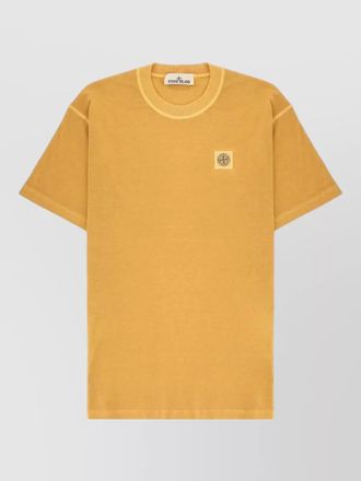 Stone Island cotton logo patch t-shirt
