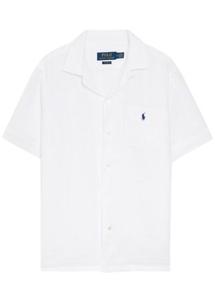 Polo Ralph Lauren Logo-embroidered Linen Shirt - White - M