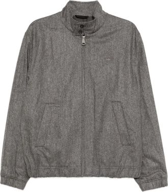 Lacoste logo-embroidered jacket - Grey