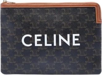 Celine Pre-owned Vintage Clutch - Dames - Vintage Clutch - Bruin - ONE Size - Leer - Vintage
