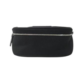 Gucci Pre-owned Techno Canvas Schoudertas - Heren - Vintage Heuptassen - Zwart - ONE Size - Vintage