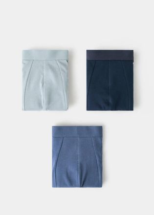Mango Pack 3 boxer combinati blu - Uomo - M - MANGO MAN