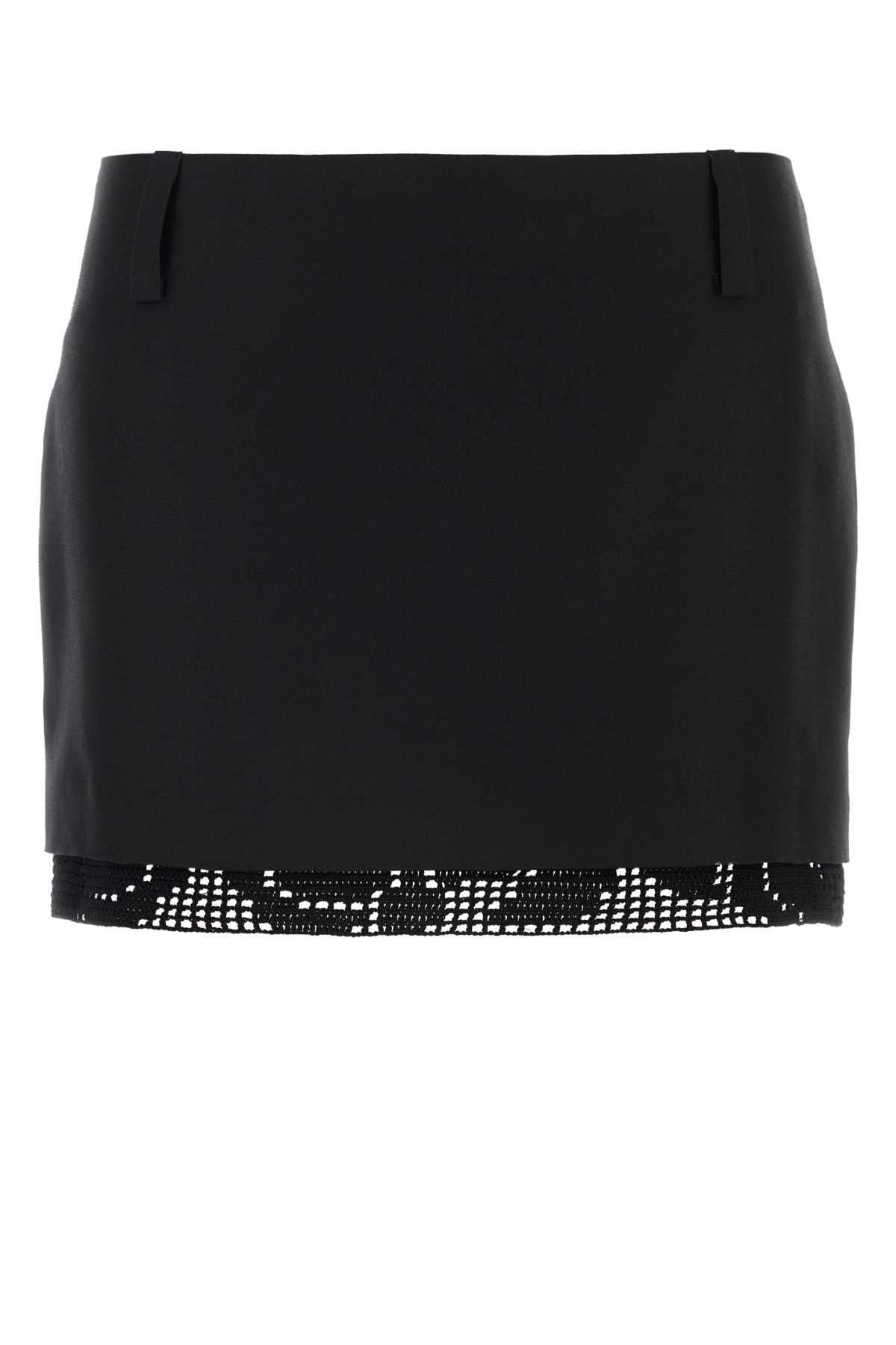 ミニスカート MAGDA BUTRYM FW24 Black silk mini skirt (219724 BLACK) Magda Butrym Draped Mini Skirt | Black | FARFETCH