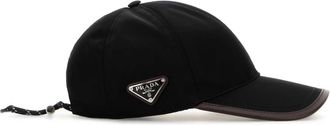 Prada Mens Re-Nylon Baseball Cap Black