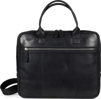 Howard London Tassen, Heren, Zwart, ONE Size, Leer, Conrad Laptop Bag