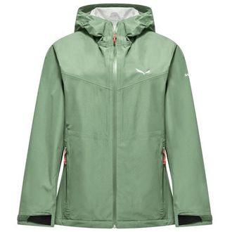 Salewa Puez Aqua 4 PowerTex 2.5L Jacket Regenjacke f&uuml;r Damen | gr&uuml;n