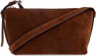Moschino Su&egrave;de schoudertas - Dames - Schoudertassen - Bruin - ONE Size - Su&egrave;de - Tassen