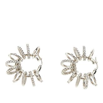 Amina Muaddi Multi Ring hoop earrings Woman One Size