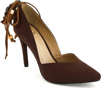 Andrea Womens Heeled Pumps In Brown