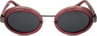 Linda Farrow DRIES VAN NOTEN DVN77 C4 Womens Sunglasses Red Size 49