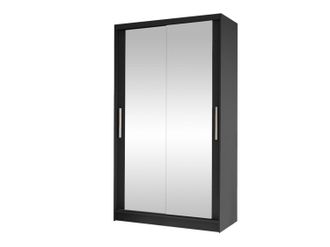 Mirjan24 Armario Closico Structor Vii, Negro, 200x100x58cm, Puertas De Armario: Correderas, N&uacute;mero De Estantes: 4