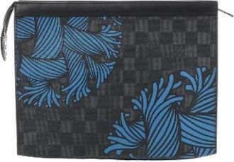 Louis Vuitton Pre-owned Clutches, male, Blue, Size: ONE SIZE Pre-owned Pochette Voyage MM